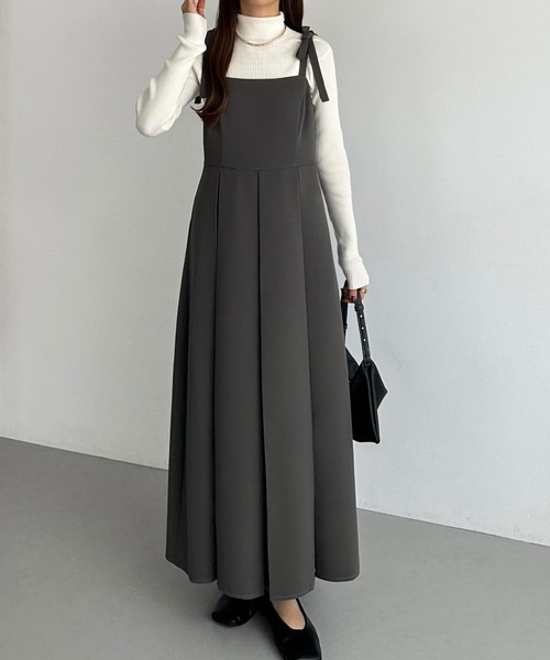 「callautia」 ノースリーブワンピース LARGE ブラック レディース_画像9