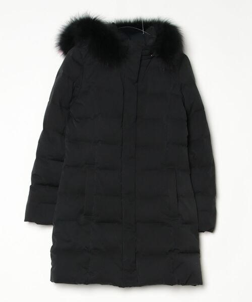 Demi-Luxe BEAMS 黒 ロングコート ロングダウンジャケット Demiluxe Beams デミルクス ビームスダウンコート