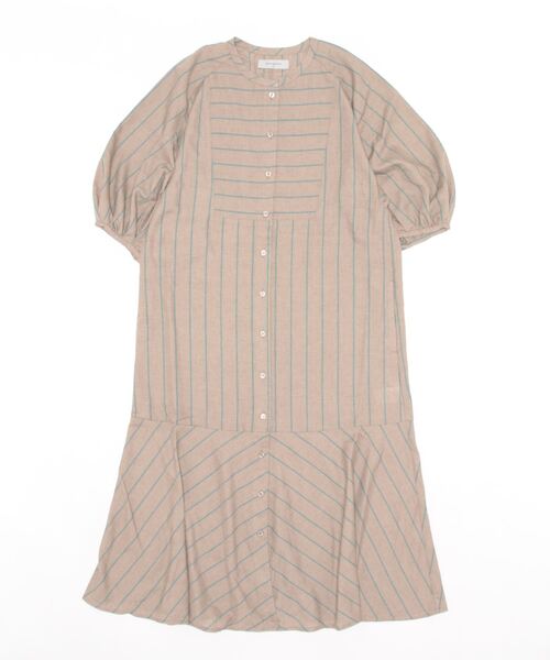 「UR Lab.」 7分袖ワンピース FREE ベージュ レディース_画像2