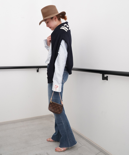 「MOTHER DENIM」 スキニーデニムパンツ 27 ブルー レディース_画像6