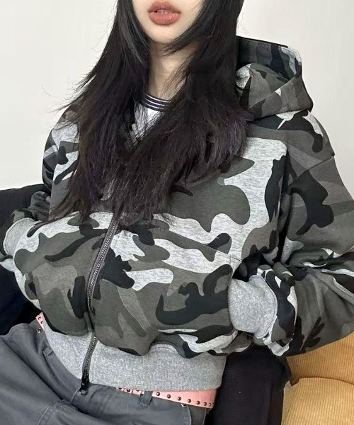 Riff（リフ） パーカー 迷彩柄パーカー レディース : ZOZOTOWN Yahoo