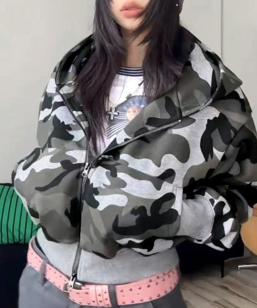 Riff（リフ） パーカー 迷彩柄パーカー レディース : ZOZOTOWN Yahoo