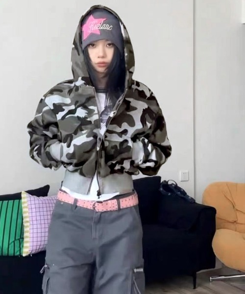 Riff（リフ） パーカー 迷彩柄パーカー レディース : ZOZOTOWN Yahoo