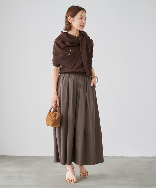 IENA（イエナ） ロングスカート 38 ボルドー レディース : ZOZOTOWN