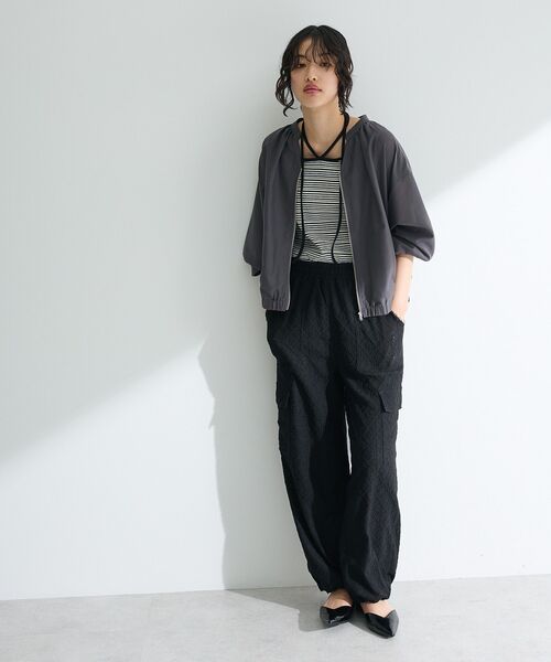 「Green Parks」 「chocol raffine robe」ブルゾン FREE カーキ レディース_画像4