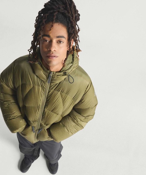 新品✨タグ付き アディダス 光沢エナメル調ダウンジャケット オリーブグリーン adidas - adidas オリーブグリーン ダウンジャケット ユニセックス