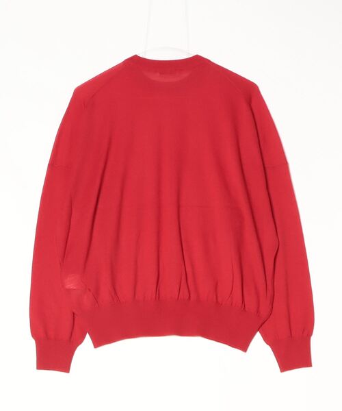 「ATON」 長袖ニット ONE SIZE レッド レディース_画像2