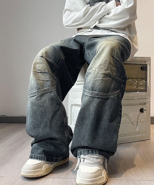 「Shoowtime」 デニムパンツ LARGE ブルー メンズ_画像3