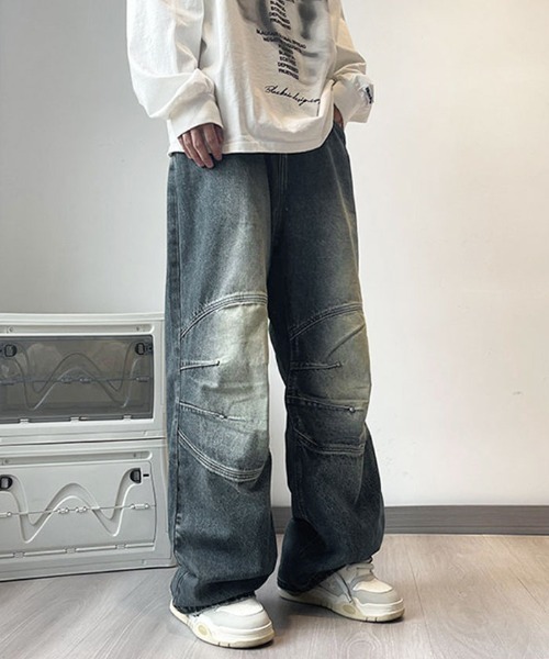 「Shoowtime」 デニムパンツ LARGE ブルー メンズ_画像4