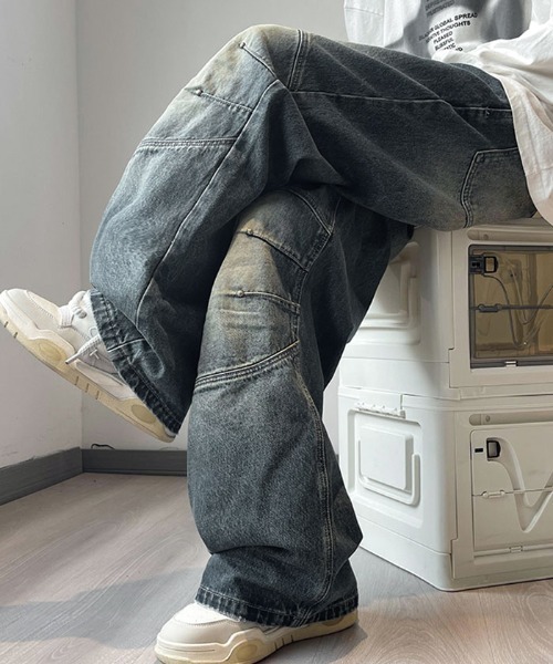 「Shoowtime」 デニムパンツ LARGE ブルー メンズ_画像5