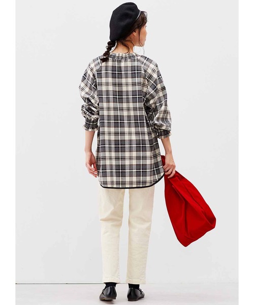 「Live in comfort」 7分袖ブラウス MEDIUM ブラック系その他 レディース_画像6