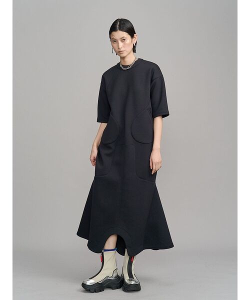 UN3D.（アンスリード） ワンピース ROUND POCKET SWEAT OP / ラウンド