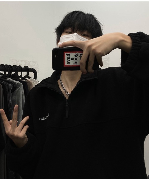 「almo」 ジップアップパーカー MEDIUM オフホワイト レディース_画像5