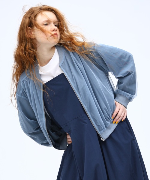 「Kelen」 ブルゾン S ネイビー レディース_画像3