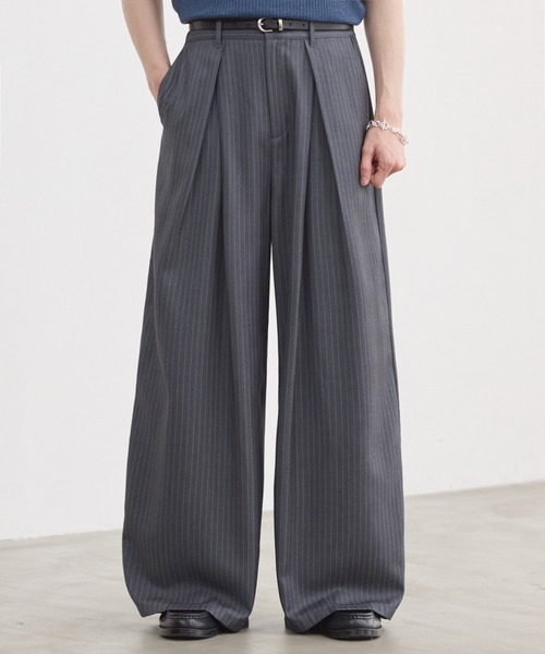 LUENNA スラックス 「LUENNA」Cross-Tuck Slacks / クロスタック