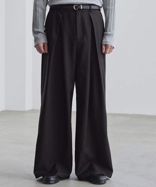 LUENNA スラックス 「LUENNA」Cross-Tuck Slacks / クロスタック