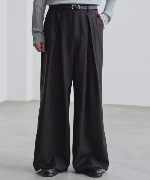 LUENNA スラックス 「LUENNA」Cross-Tuck Slacks / クロスタック