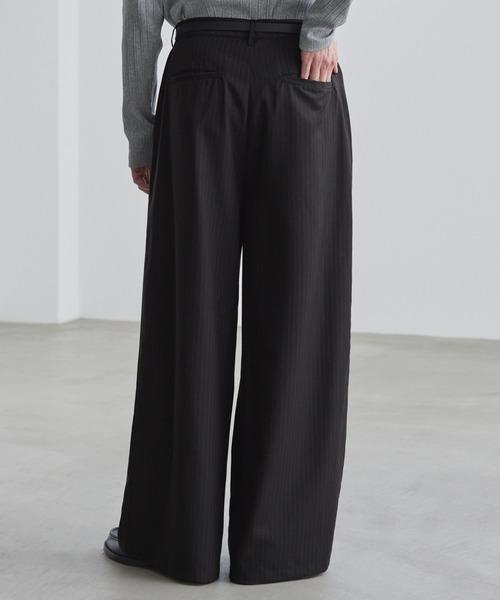 LUENNA スラックス 「LUENNA」Cross-Tuck Slacks / クロスタック