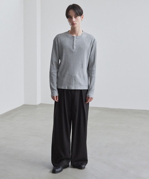 LUENNA スラックス 「LUENNA」Cross-Tuck Slacks / クロスタック