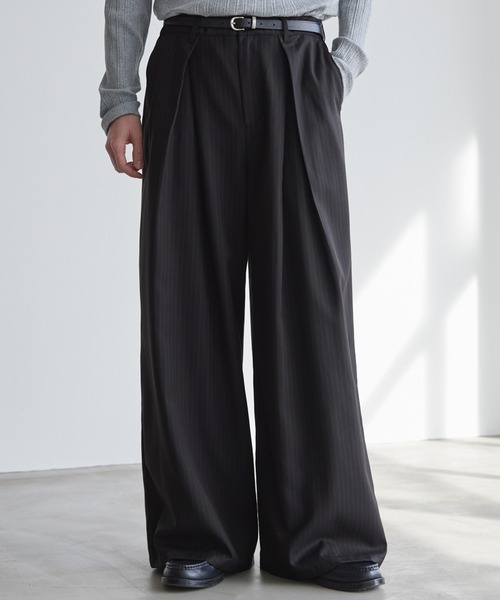 LUENNA スラックス 「LUENNA」Cross-Tuck Slacks / クロスタック