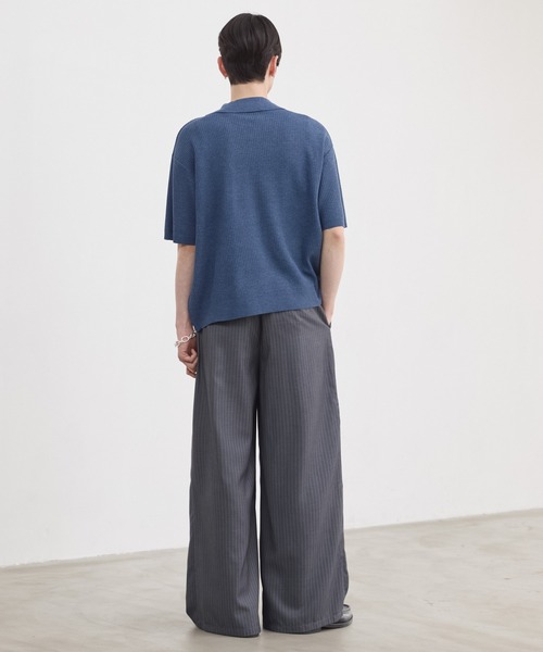 LUENNA スラックス 「LUENNA」Cross-Tuck Slacks / クロスタック