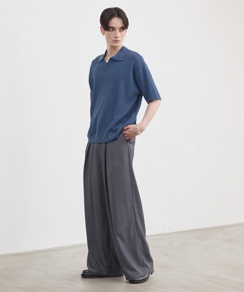 LUENNA スラックス 「LUENNA」Cross-Tuck Slacks / クロスタック
