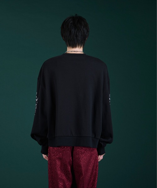 「Ellno Loset」 スウェットカットソー SMALL ブラック メンズ_画像5