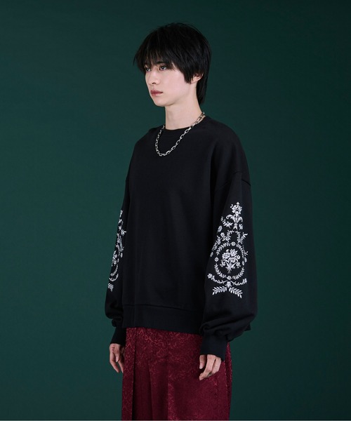 「Ellno Loset」 スウェットカットソー SMALL ブラック メンズ_画像7