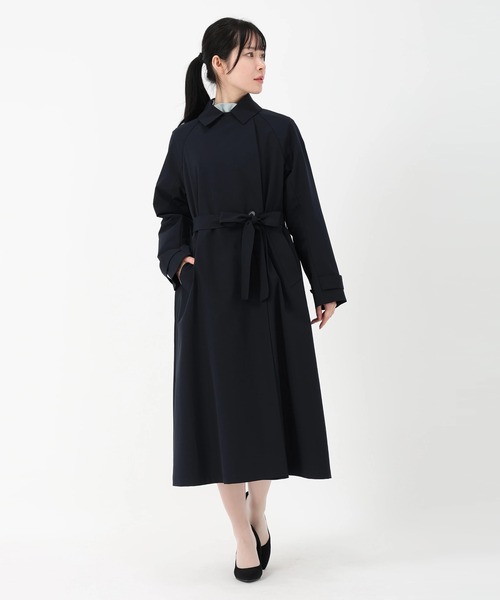 トレンチコート コート 2wayサーブルクロス撥水_2wayトレンチコート レディースの画像