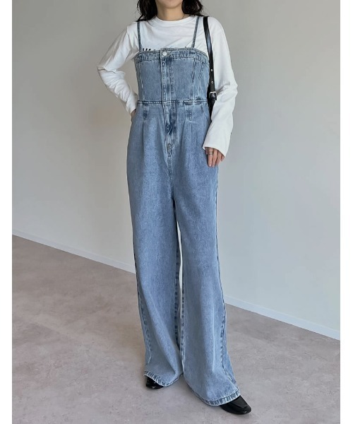 「Re:EDIT」 オールインワン MEDIUM ブルー レディース_画像2