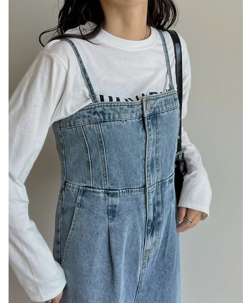 「Re:EDIT」 オールインワン MEDIUM ブルー レディース_画像3