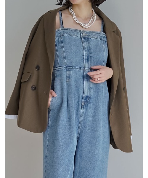 「Re:EDIT」 オールインワン MEDIUM ブルー レディース_画像7