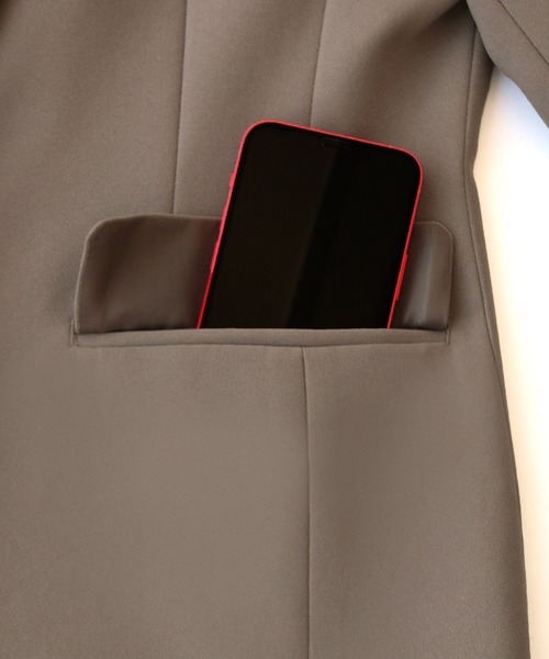 「RUIRUE BOUTIQUE」 パンツスーツ 3L ネイビー レディース_画像6