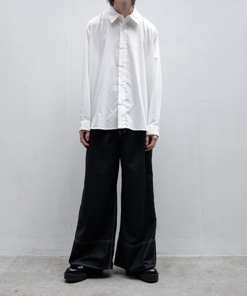 [Casper John] рубашка с длинным рукавом SMALL горчица мужской 