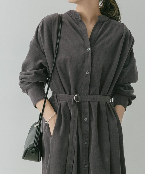 「KBF+」 長袖ワンピース ONE ブルー レディース_画像5