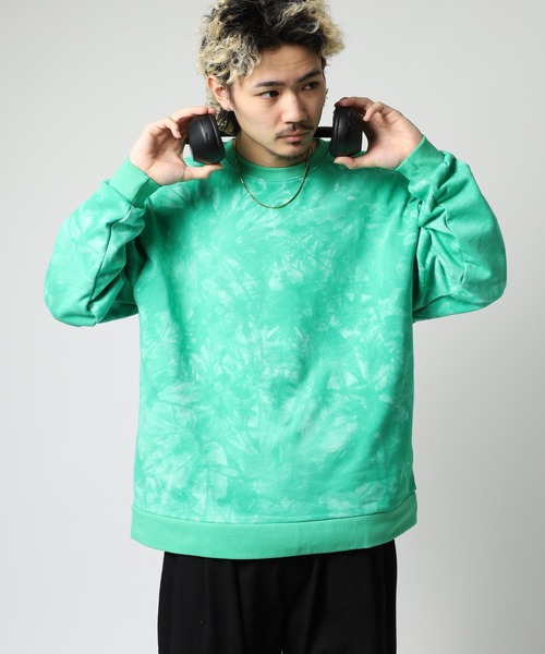 トレーナー スウェット ATELANE タイダイ染めプルオーバースウェット メンズ レディース