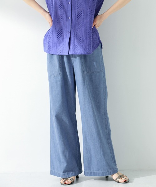 「URBAN RESEARCH Sonny Label」 デニムパンツ 36 ライトインディゴブルー レディース_画像3