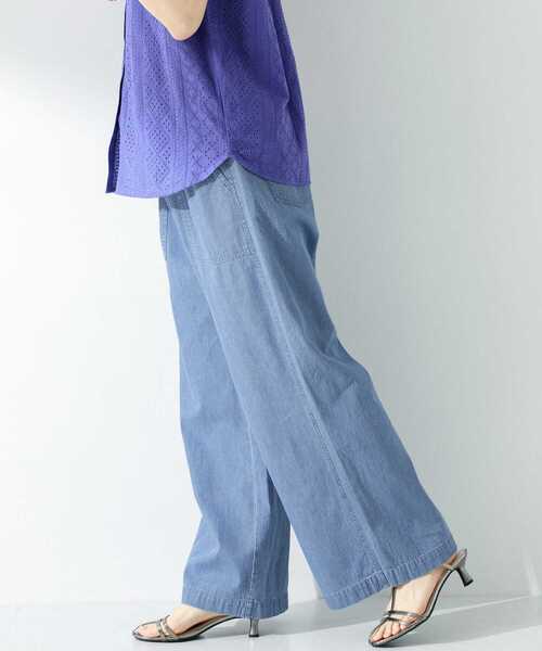 「URBAN RESEARCH Sonny Label」 デニムパンツ 36 ライトインディゴブルー レディース_画像4