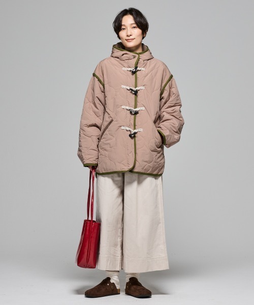 「KRIFF MAYER Lady's Collection」 ダッフルコート MEDIUM キャメル レディース_画像8