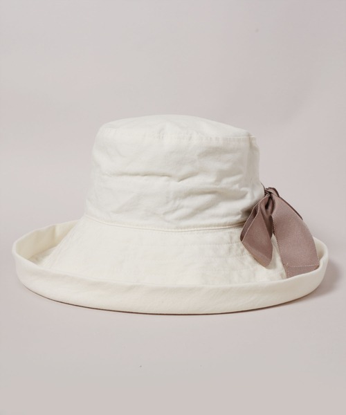 CA4LA（カシラ） uvカット 帽子 ハット 紫外線カット LAUNDRY RIBBON