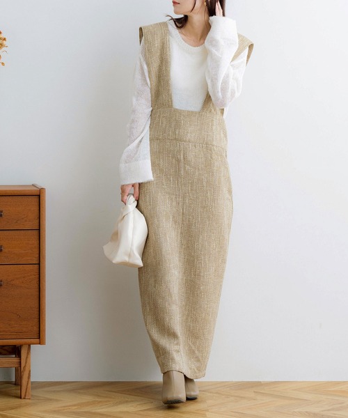 「NOAHL」 スカート M ベージュ レディース_画像2