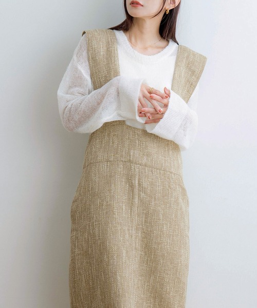 「NOAHL」 スカート M ベージュ レディース_画像3