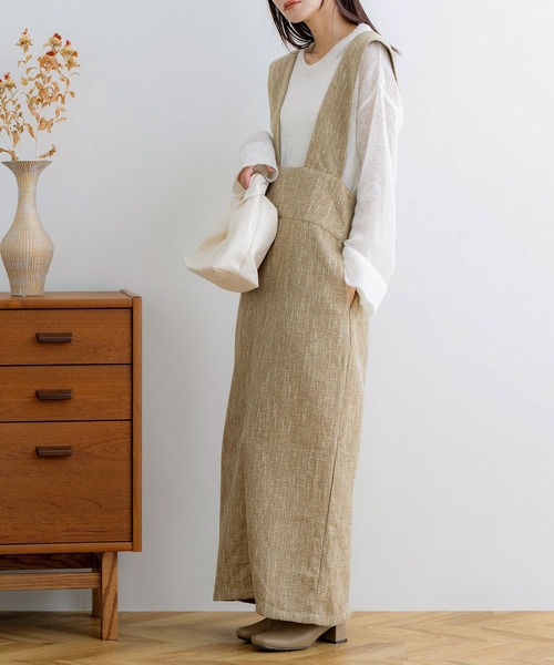 「NOAHL」 スカート M ベージュ レディース_画像4