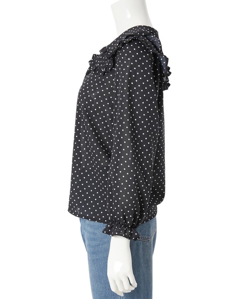 「Edit Sheen」 長袖ブラウス M アイボリー レディース_画像6