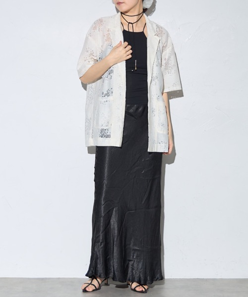 「leimn」 ジャケット M アイボリー レディース_画像4