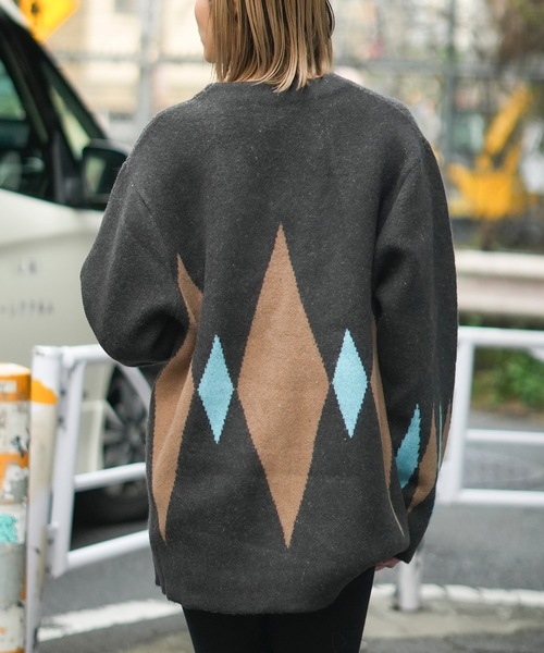 「roial」 ニットカーディガン X-LARGE グレー系その他 メンズ_画像9