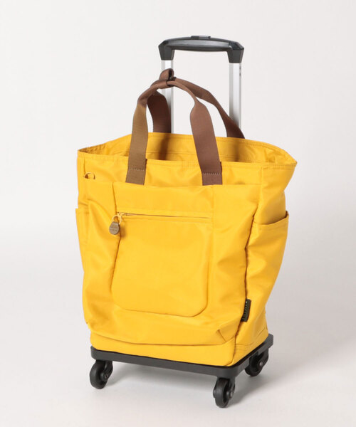 ACE イエロードット柄キャリーカート　ソフト　美品　マッキントッシュ Ace（エース） スーツケース RIMINI/リミニ サト キャリーバッグ 24L
