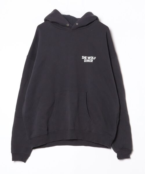 FREAK'S STORE 黒 プルオーバーパーカー FREAK'S STORE（フリークスストア） パーカー 限定展開 ビッグ