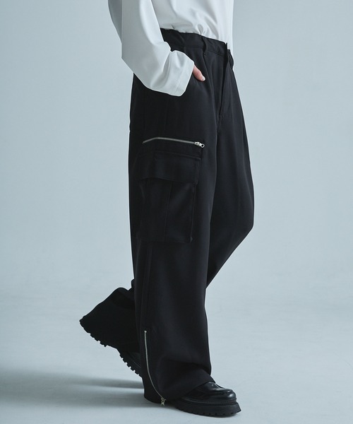 「SOCCE」 カーゴパンツ S ブラック メンズ_画像2