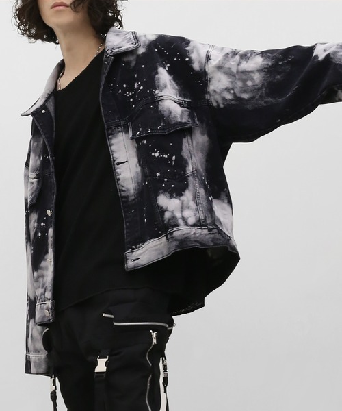 「minsobi」 デニムジャケット FREE ブラック メンズ_画像2